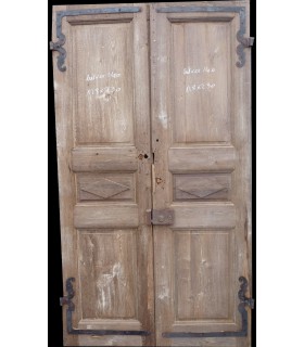 Porte double Directoire 128 x 230