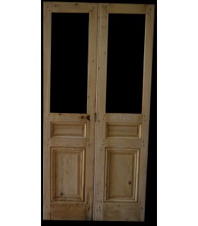 Paire de portes vitrées 103 x 208