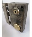 SERRURE ANCIENNE Verticale avec une clé gauche 70x 114mm