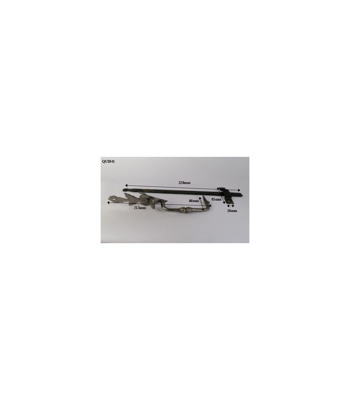 Loquet poucier - Mermier Quincaillerie - Acier zingué - Verrou de