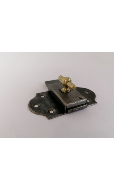 Targette verrou VACHETTE - pêne plat - 40 mm - Nickelé - Standard - Européen - Bricolage