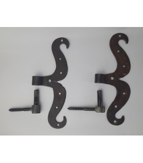SYSTEME DE CHARNIERE Penture moustache rustique