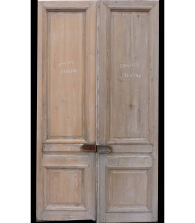 Paire portes Haussmannienne 136 x 246